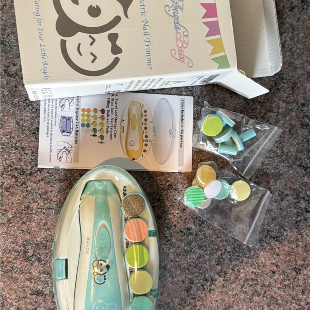 Electric Baby Nail Trimmer with Pads